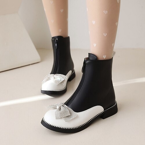 Girls' Boots Princess Shoes Daily PU Princess Shoes Big Kids(7years ) Daily Butterfly Crystals / Rhinestones White Black Rosy Pink Fall Winter / Booties / Ankle Boots
Girls' Boots Princess Shoes Daily PU Princess Shoes Big Kids(7years ) Daily Butterfly Crystals / Rhinestones White Black Rosy Pink Fall Winter / Booties / Ankle Boots