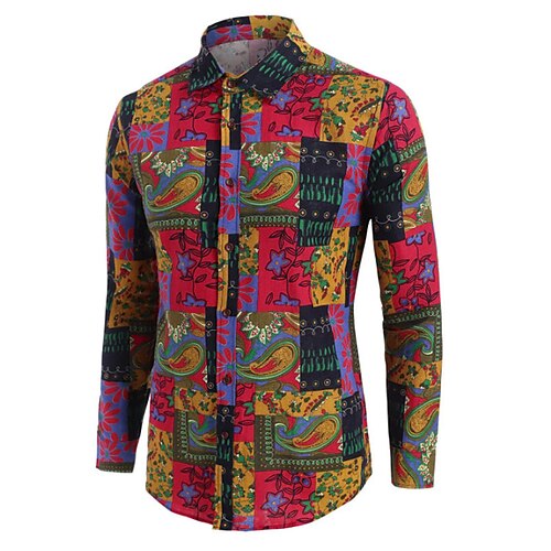 Men's Shirt 3D Print Floral Turndown Street Casual Button-Down Print Long Sleeve Tops Casual Vintage Retro Breathable Yellow
Men's Shirt 3D Print Floral Turndown Street Casual Button-Down Print Long Sleeve Tops Casual Vintage Retro Breathable Yellow
