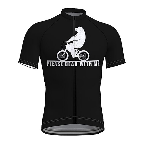 21Grams Men's Cycling Jersey Short Sleeve Bike Top with 3 Rear Pockets Mountain Bike MTB Road Bike Cycling Breathable Quick Dry Moisture Wicking Reflective Strips Black Bear Polyester Spandex Sports
21Grams Men's Cycling Jersey Short Sleeve Bike Top with 3 Rear Pockets Mountain Bike MTB Road Bike Cycling Breathable Quick Dry Moisture Wicking Reflective Strips Black Bear Polyester Spandex Sports