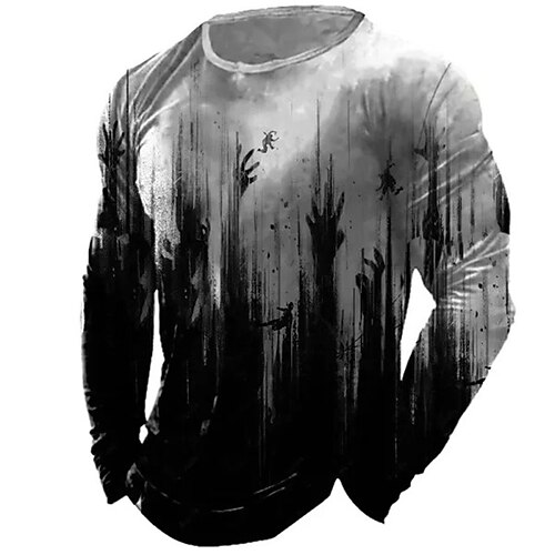 Men's Unisex T shirt Tee Graphic Prints Crew Neck Gray Long Sleeve 3D Print Outdoor Street Print Tops Basic Vintage Sports Big and Tall
Men's Unisex T shirt Tee Graphic Prints Crew Neck Gray Long Sleeve 3D Print Outdoor Street Print Tops Basic Vintage Sports Big and Tall