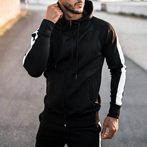 Men's Full Zip Hoodie Jacket Hooded Zipper Pocket Daily Holiday Going out non-printing Streetwear Casual Hoodies Sweatshirts Long Sleeve Black
Men's Full Zip Hoodie Jacket Hooded Zipper Pocket Daily Holiday Going out non-printing Streetwear Casual Hoodies Sweatshirts Long Sleeve Black