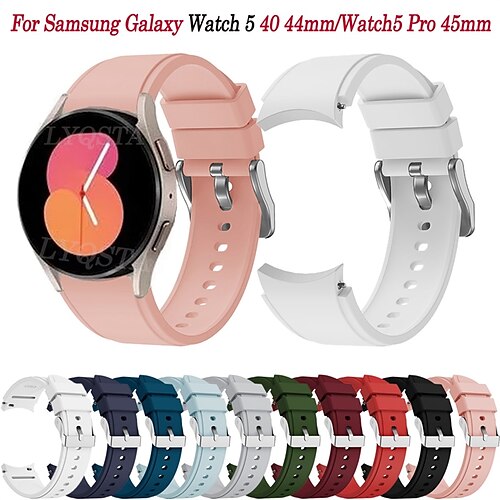 1 pcs Smart Watch Band for Samsung Galaxy Watch 5 40/44MM Watch 5 Pro 45MM Watch 4 Classic 42/46mm Watch 4 40/44mm 20mm Silicone Smartwatch Strap Waterproof Adjustable Breathable Sport Band
1 pcs Smart Watch Band for Samsung Galaxy Watch 5 40/44MM Watch 5 Pro 45MM Watch 4 Classic 42/46mm Watch 4 40/44mm 20mm Silicone Smartwatch Strap Waterproof Adjustable Breathable Sport Band