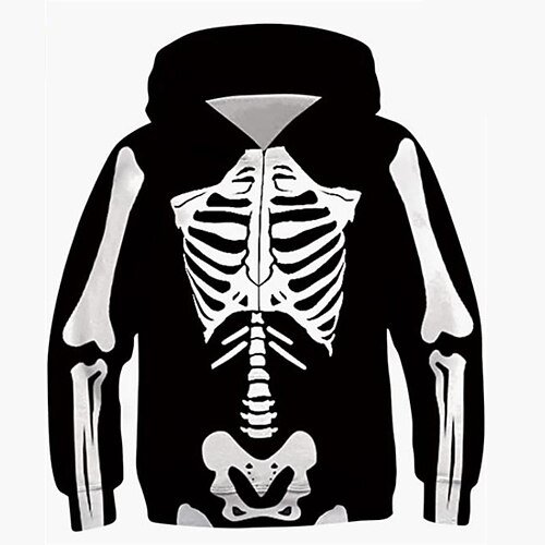 Kids Boys Halloween Hoodie Long Sleeve 3D Print Skull Pocket Black Children Tops Fall Winter Vintage Punk Sports Daily Indoor Outdoor Halloween Regular Fit 3-13 Years
Kids Boys Halloween Hoodie Long Sleeve 3D Print Skull Pocket Black Children Tops Fall Winter Vintage Punk Sports Daily Indoor Outdoor Halloween Regular Fit 3-13 Years