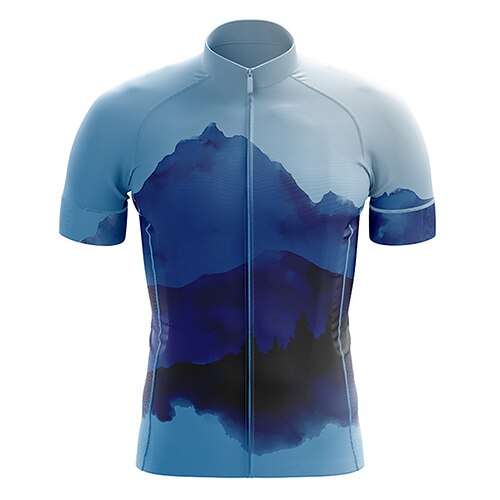 21Grams Men's Cycling Jersey Short Sleeve Bike Top with 3 Rear Pockets Mountain Bike MTB Road Bike Cycling Breathable Quick Dry Moisture Wicking Reflective Strips White Blue Graphic Polyester Spandex
21Grams Men's Cycling Jersey Short Sleeve Bike Top with 3 Rear Pockets Mountain Bike MTB Road Bike Cycling Breathable Quick Dry Moisture Wicking Reflective Strips White Blue Graphic Polyester Spandex