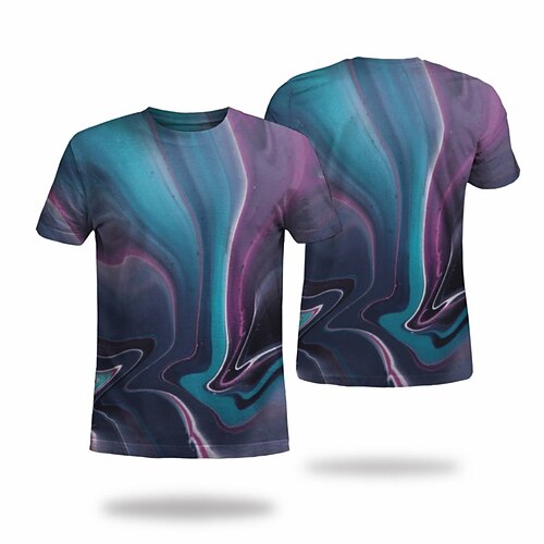 Men's T shirt Tee Tee Graphic Round Neck Purple Short Sleeve 3D Print Casual Daily 3D Print Tops Fashion Cool Designer Comfortable / Summer / Summer
Men's T shirt Tee Tee Graphic Round Neck Purple Short Sleeve 3D Print Casual Daily 3D Print Tops Fashion Cool Designer Comfortable / Summer / Summer