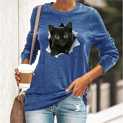 Women's Basic Print Animal Basic Animals Round Neck Regular Spring & Fall Blue Yellow Dark Green Dark Blue Black
Women's Basic Print Animal Basic Animals Round Neck Regular Spring & Fall Blue Yellow Dark Green Dark Blue Black