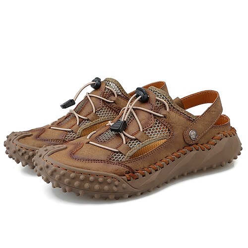 Herre Sandaler Netting Utendørs fotturer sandaler Joggesko Fritid Britisk utendørs Kontor og karriere Tursko Gange Lær Netting Pustende Lysebrun Svart Kakifarget Sommer Vår
Herre Sandaler Netting Utendørs fotturer sandaler Joggesko Fritid Britisk utendørs Kontor og karriere Tursko Gange Lær Netting Pustende Lysebrun Svart Kakifarget Sommer Vår