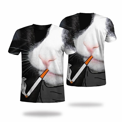 Men's T shirt Tee Tee Graphic Round Neck Black Short Sleeve 3D Print Casual Daily 3D Print Tops Fashion Cool Designer Comfortable / Summer / Summer
Men's T shirt Tee Tee Graphic Round Neck Black Short Sleeve 3D Print Casual Daily 3D Print Tops Fashion Cool Designer Comfortable / Summer / Summer