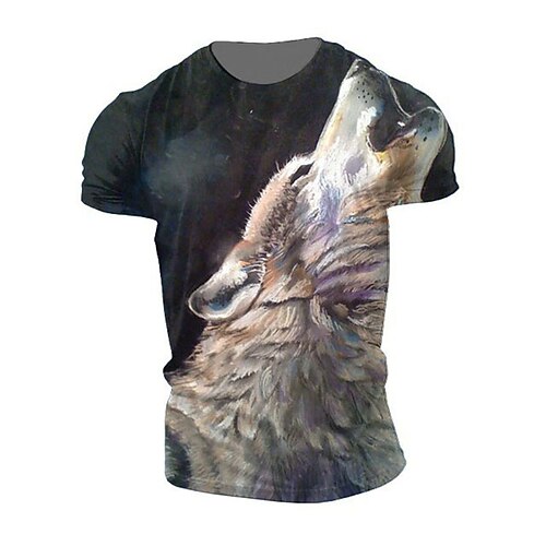 Men's Unisex T shirt Tee 3D Print Graphic Prints Animal Crew Neck Street Daily Print Short Sleeve Tops Casual Classic Big and Tall Sports Black / Summer
Men's Unisex T shirt Tee 3D Print Graphic Prints Animal Crew Neck Street Daily Print Short Sleeve Tops Casual Classic Big and Tall Sports Black / Summer