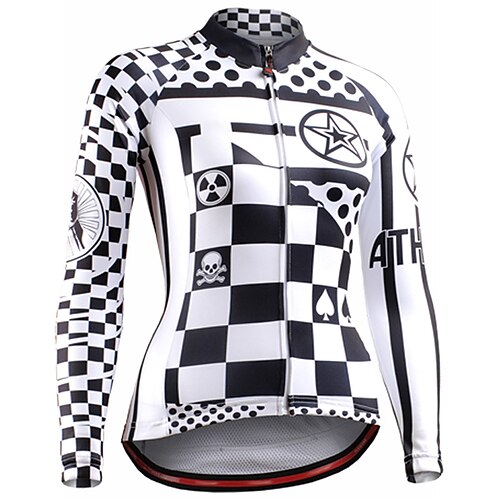 21Grams Women's Cycling Jersey Long Sleeve Bike Top with 3 Rear Pockets Mountain Bike MTB Road Bike Cycling Quick Dry Moisture Wicking Black White Sports Clothing Apparel / Stretchy / Athleisure
21Grams Women's Cycling Jersey Long Sleeve Bike Top with 3 Rear Pockets Mountain Bike MTB Road Bike Cycling Quick Dry Moisture Wicking Black White Sports Clothing Apparel / Stretchy / Athleisure
