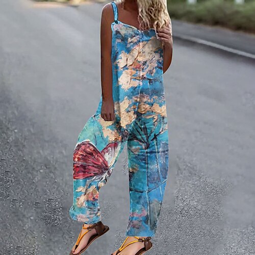 Women's Pants Trousers Jumpsuit Rompers Green Blue Pink Mid Waist Fashion Casual Weekend Print Micro-elastic Full Length Comfort Butterfly S M L XL XXL
Women's Pants Trousers Jumpsuit Rompers Green Blue Pink Mid Waist Fashion Casual Weekend Print Micro-elastic Full Length Comfort Butterfly S M L XL XXL