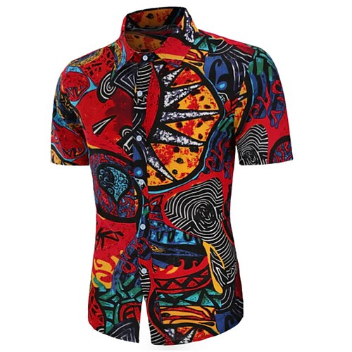 Men's Shirt 3D Print Abstract Turndown Street Casual Button-Down Print Short Sleeves Tops Designer Casual Vintage Retro Red / Summer
Men's Shirt 3D Print Abstract Turndown Street Casual Button-Down Print Short Sleeves Tops Designer Casual Vintage Retro Red / Summer