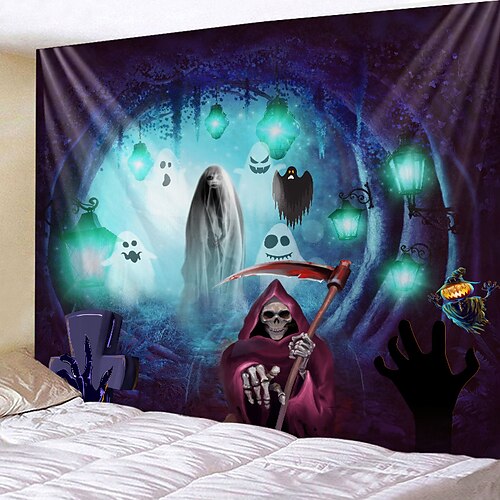 Halloween Party Wall Tapestry Art Decor Blanket Curtain Hanging Home Bedroom Living Room Decoration Polyester Dead Ghost Green Lights
Halloween Party Wall Tapestry Art Decor Blanket Curtain Hanging Home Bedroom Living Room Decoration Polyester Dead Ghost Green Lights