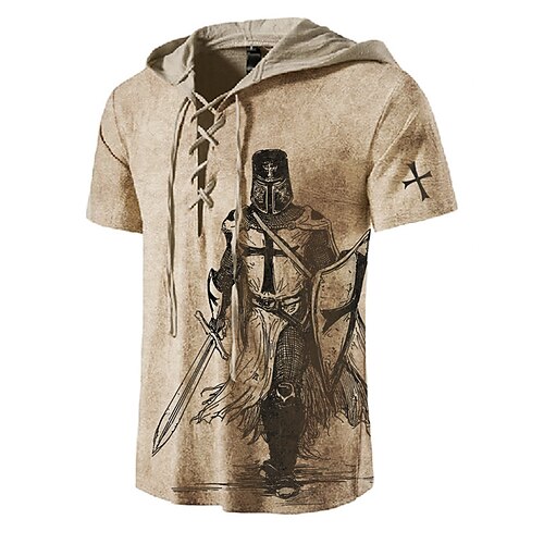 Men's Unisex T shirt Tee Graphic Prints Soldier Hooded Khaki 3D Print Outdoor Street Short Sleeve Lace up Print Clothing Apparel Basic Sports Designer Casual
Men's Unisex T shirt Tee Graphic Prints Soldier Hooded Khaki 3D Print Outdoor Street Short Sleeve Lace up Print Clothing Apparel Basic Sports Designer Casual