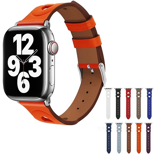 1pc Smart Watch Band Compatible with Apple iWatch 38/40/41mm 42/44/45mm PU Leather Adjustable Elastic Classic Clasp Leather Loop for iWatch Smartwatch Strap Wristband for Series 7 / SE / 6/5/4/3/2/1
1pc Smart Watch Band Compatible with Apple iWatch 38/40/41mm 42/44/45mm PU Leather Adjustable Elastic Classic Clasp Leather Loop for iWatch Smartwatch Strap Wristband for Series 7 / SE / 6/5/4/3/2/1