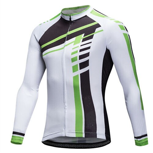 21Grams Men's Cycling Jersey Long Sleeve Bike Top with 3 Rear Pockets Mountain Bike MTB Road Bike Cycling Breathable Quick Dry Moisture Wicking Reflective Strips White Stripes Polyester Spandex Sports
21Grams Men's Cycling Jersey Long Sleeve Bike Top with 3 Rear Pockets Mountain Bike MTB Road Bike Cycling Breathable Quick Dry Moisture Wicking Reflective Strips White Stripes Polyester Spandex Sports