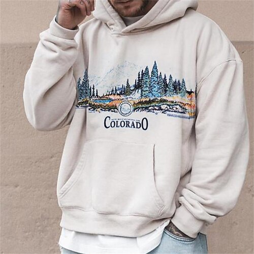 Men's Hoodie Pullover Beige Hooded Graphic Tree Print Front Pocket Going out Streetwear Streetwear Cool Designer Winter Spring & Fall Clothing Apparel Hoodies Sweatshirts Long Sleeve
Men's Hoodie Pullover Beige Hooded Graphic Tree Print Front Pocket Going out Streetwear Streetwear Cool Designer Winter Spring & Fall Clothing Apparel Hoodies Sweatshirts Long Sleeve