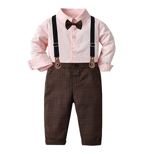 Kids Boys Shirt Pants Clothing Set 2 Pieces Long Sleeve Pink Print Basic Gentle 2-6 Years
Kids Boys Shirt Pants Clothing Set 2 Pieces Long Sleeve Pink Print Basic Gentle 2-6 Years