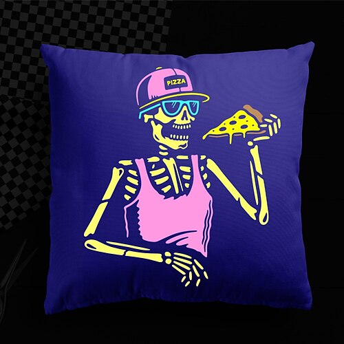 Halloween UV Reactive Cushion Cover 1PC Soft Decorative Skull Square Throw Pillow Cover Cushion Case Pillowcase for Bedroom Livingroom Superior Quality Machine Washable Indoor Cushion for Sofa Couch Bed Chair
Halloween UV Reactive Cushion Cover 1PC Soft Decorative Skull Square Throw Pillow Cover Cushion Case Pillowcase for Bedroom Livingroom Superior Quality Machine Washable Indoor Cushion for Sofa Couch Bed Chair