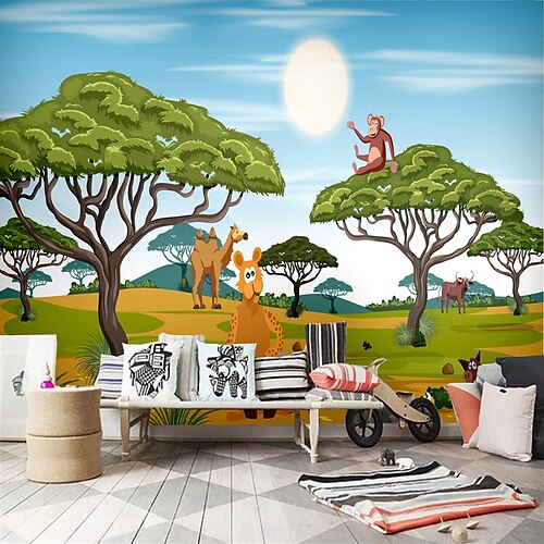 3D Mural Cute Cartoon Animal Illustration Suitable Hotel Living Room Bedroom Wallpaper Mural Wall Cloth
3D Mural Cute Cartoon Animal Illustration Suitable Hotel Living Room Bedroom Wallpaper Mural Wall Cloth