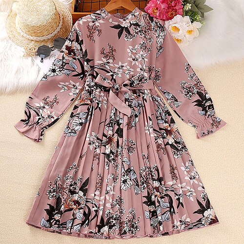 Kids Little Girls' Dress Flower Skater Dress Party Daily Print Dusty Rose Knee-length Long Sleeve Princess Cute Dresses Spring Summer Slim 4-12 Years
Kids Little Girls' Dress Flower Skater Dress Party Daily Print Dusty Rose Knee-length Long Sleeve Princess Cute Dresses Spring Summer Slim 4-12 Years