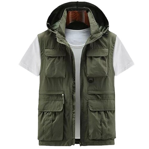 Men's Fishing Vest Hiking Vest Top Outdoor Breathable Lightweight Multi Pockets Comfortable Black Grey khaki Fishing Climbing Camping / Hiking / Caving
Men's Fishing Vest Hiking Vest Top Outdoor Breathable Lightweight Multi Pockets Comfortable Black Grey khaki Fishing Climbing Camping / Hiking / Caving