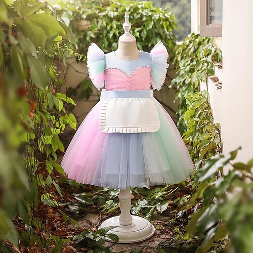Kids Little Girls' Dress Patchwork A Line Dress Party Performance Asymmetrical Short Sleeve Princess Sweet Dresses Spring Summer Regular Fit 3-10 Years
Kids Little Girls' Dress Patchwork A Line Dress Party Performance Asymmetrical Short Sleeve Princess Sweet Dresses Spring Summer Regular Fit 3-10 Years