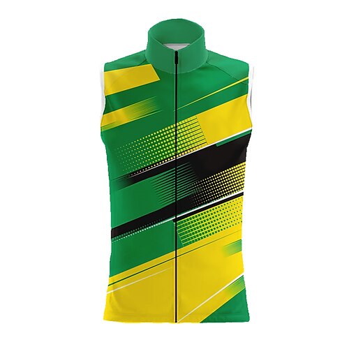21Grams Men's Cycling Vest Sleeveless Green Stripes Bike Breathable Quick Dry Reflective Strips Back Pocket Polyester Spandex Sports Stripes Clothing Apparel
21Grams Men's Cycling Vest Sleeveless Green Stripes Bike Breathable Quick Dry Reflective Strips Back Pocket Polyester Spandex Sports Stripes Clothing Apparel