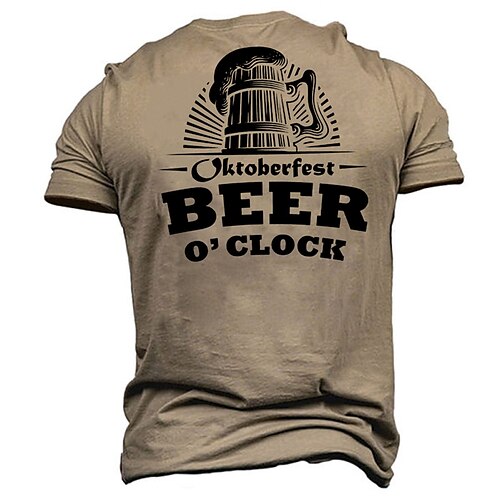 Men's Unisex T shirt Tee 3D Print Graphic Prints Beer Crew Neck Street Daily Print Short Sleeve Tops Designer Casual Vintage Big and Tall Brown / Summer
Men's Unisex T shirt Tee 3D Print Graphic Prints Beer Crew Neck Street Daily Print Short Sleeve Tops Designer Casual Vintage Big and Tall Brown / Summer
