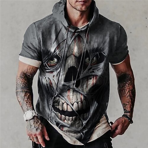 Men's Pullover Hoodie Sweatshirt Graphic Patterned Skull Print Daily Sports Streetwear 3D Print Designer Casual Hoodies Sweatshirts Dark Gray
Men's Pullover Hoodie Sweatshirt Graphic Patterned Skull Print Daily Sports Streetwear 3D Print Designer Casual Hoodies Sweatshirts Dark Gray