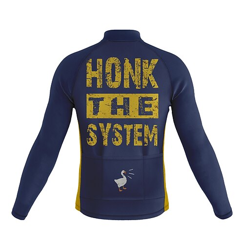 21Grams Men's Cycling Jersey Long Sleeve Bike Top with 3 Rear Pockets Mountain Bike MTB Road Bike Cycling Breathable Quick Dry Moisture Wicking Reflective Strips Dark Navy Animal Honk Your Horn
21Grams Men's Cycling Jersey Long Sleeve Bike Top with 3 Rear Pockets Mountain Bike MTB Road Bike Cycling Breathable Quick Dry Moisture Wicking Reflective Strips Dark Navy Animal Honk Your Horn