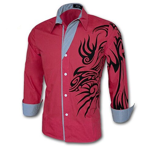 Men's Shirt Print Graphic Prints Classic Collar Street Casual Print Long Sleeve Slim Tops Fashion White Black Purple
Men's Shirt Print Graphic Prints Classic Collar Street Casual Print Long Sleeve Slim Tops Fashion White Black Purple