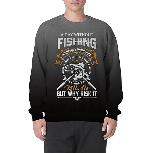 Men's Unisex Sweatshirt Pullover Letter Graphic Prints Fish Print Daily Sports Holiday 3D Print Streetwear Designer Hoodies Sweatshirts Long Sleeve Black
Men's Unisex Sweatshirt Pullover Letter Graphic Prints Fish Print Daily Sports Holiday 3D Print Streetwear Designer Hoodies Sweatshirts Long Sleeve Black
