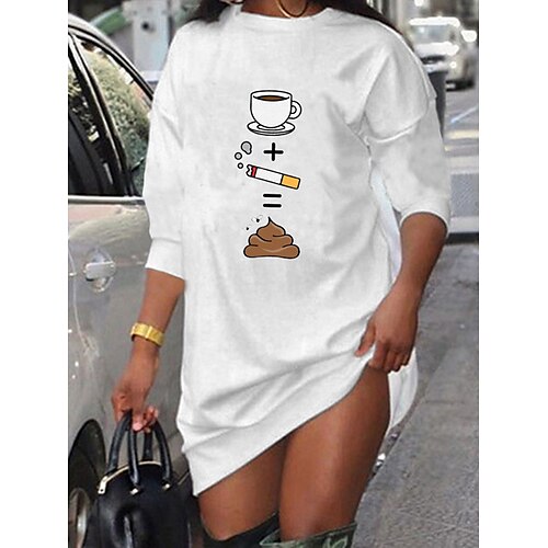 Women's Shift Dress Short Mini Dress White Long Sleeve Print Print Fall Winter Crew Neck Casual Fashion 2022 S M L XL XXL 3XL
Women's Shift Dress Short Mini Dress White Long Sleeve Print Print Fall Winter Crew Neck Casual Fashion 2022 S M L XL XXL 3XL