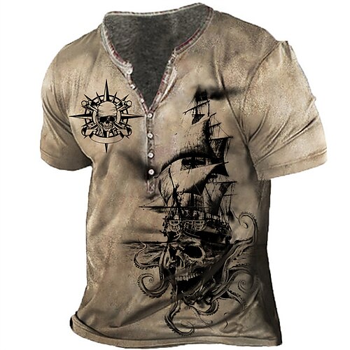 Herren T Shirt Henley Shirt Tee Graphic Totenkopf Motiv Henley Khaki 3D-Druck Übergröße Outdoor Täglich Kurzarm Button-Down Bedruckt Bekleidung Basic Designer Casual Groß und hoch / Sommer / Sommer
Herren T Shirt Henley Shirt Tee Graphic Totenkopf Motiv Henley Khaki 3D-Druck Übergröße Outdoor Täglich Kurzarm Button-Down Bedruckt Bekleidung Basic Designer Casual Groß und hoch / Sommer / Sommer