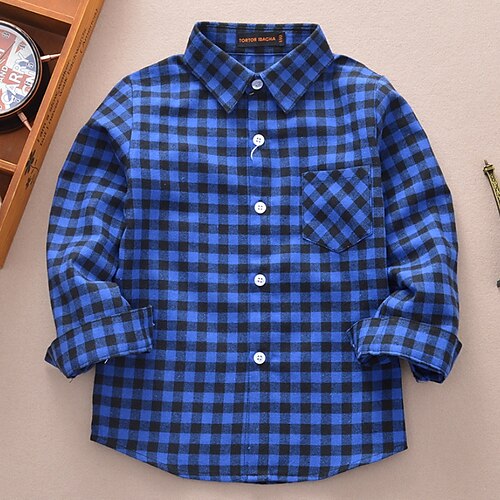 Kids Boys Shirt Long Sleeve Plaid Black Blue Red Children Tops Fall Winter Active Cool Daily Outdoor 2-12 Years
Kids Boys Shirt Long Sleeve Plaid Black Blue Red Children Tops Fall Winter Active Cool Daily Outdoor 2-12 Years