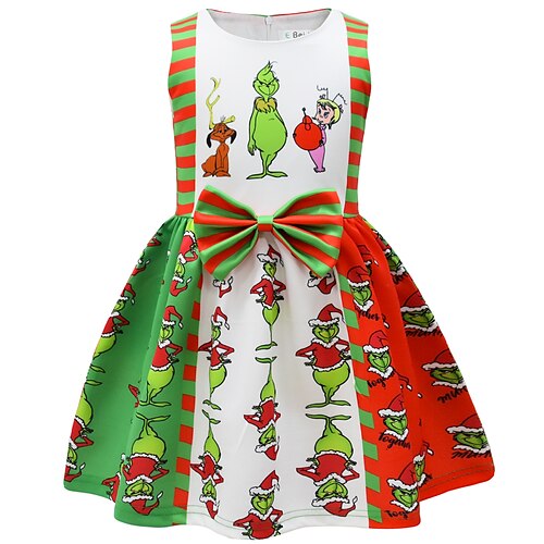 Kids Little Girls' Dress Grinch Cartoon Party Halloween Green Sleeveless Princess Dresses Halloween Spring Summer Regular Fit 2-8 Years
Kids Little Girls' Dress Grinch Cartoon Party Halloween Green Sleeveless Princess Dresses Halloween Spring Summer Regular Fit 2-8 Years
