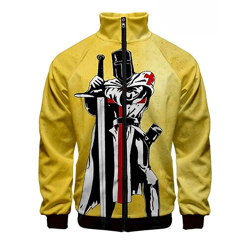 Men's Unisex Zip Up Sweatshirt Jacket Graphic Prints Zipper Print Sports Outdoor Daily Sports 3D Print Designer Casual General Hoodies Sweatshirts Yellow
Men's Unisex Zip Up Sweatshirt Jacket Graphic Prints Zipper Print Sports Outdoor Daily Sports 3D Print Designer Casual General Hoodies Sweatshirts Yellow