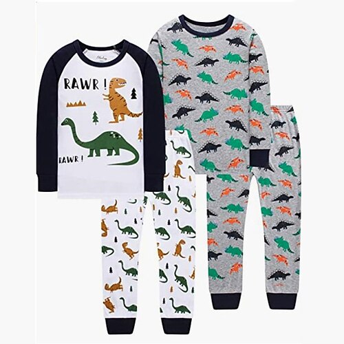 Kids Boys T-shirt Pants T-shirtSet Clothing Set 2 Pieces Long Sleeve White Gray Dinosaur Animal Print Street Sports Vacation Fashion Comfort Cool Daily 3-12 Years
Kids Boys T-shirt Pants T-shirtSet Clothing Set 2 Pieces Long Sleeve White Gray Dinosaur Animal Print Street Sports Vacation Fashion Comfort Cool Daily 3-12 Years