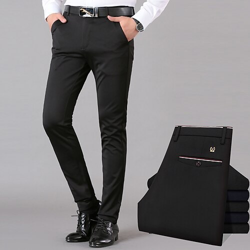 Men's Dress Pants Chinos Trousers Pocket Solid Color Comfort Breathable Business Casual Daily Fashion Formal Black Navy Blue Stretchy
Men's Dress Pants Chinos Trousers Pocket Solid Color Comfort Breathable Business Casual Daily Fashion Formal Black Navy Blue Stretchy
