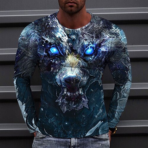 Men's T shirt Tee Tee Graphic Round Neck Blue Red 3D Print Casual Daily Long Sleeve Print Clothing Apparel Fashion Designer Comfortable Big and Tall
Men's T shirt Tee Tee Graphic Round Neck Blue Red 3D Print Casual Daily Long Sleeve Print Clothing Apparel Fashion Designer Comfortable Big and Tall