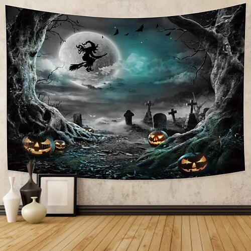 Halloween Party Holiday Wall Tapestry Art Decor Blanket Curtain Picnic Tablecloth Hanging Home Bedroom Living Room Dorm Decoration Psychedelic Pumpkin Haunted Scary House Polyester
Halloween Party Holiday Wall Tapestry Art Decor Blanket Curtain Picnic Tablecloth Hanging Home Bedroom Living Room Dorm Decoration Psychedelic Pumpkin Haunted Scary House Polyester