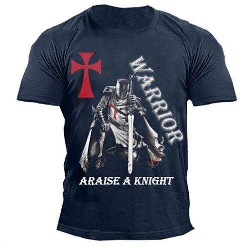 Men's Unisex T shirt Tee Templar Cross Graphic Prints Cross Human Crew Neck Blue 3D Print Outdoor Street Short Sleeve Print Clothing Apparel Vintage Sports Designer Casual
Men's Unisex T shirt Tee Templar Cross Graphic Prints Cross Human Crew Neck Blue 3D Print Outdoor Street Short Sleeve Print Clothing Apparel Vintage Sports Designer Casual