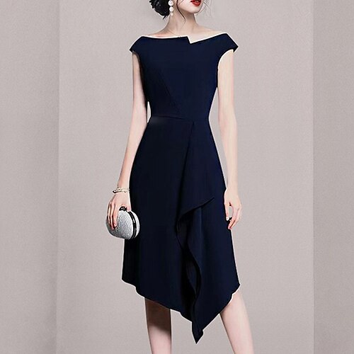 vestido de una línea de mujer vestido hasta la rodilla azul marino manga corta color puro volante otoño verano fuera del hombro elegante moderno 2022 s m l xl
vestido de una línea de mujer vestido hasta la rodilla azul marino manga corta color puro volante otoño verano fuera del hombro elegante moderno 2022 s m l xl