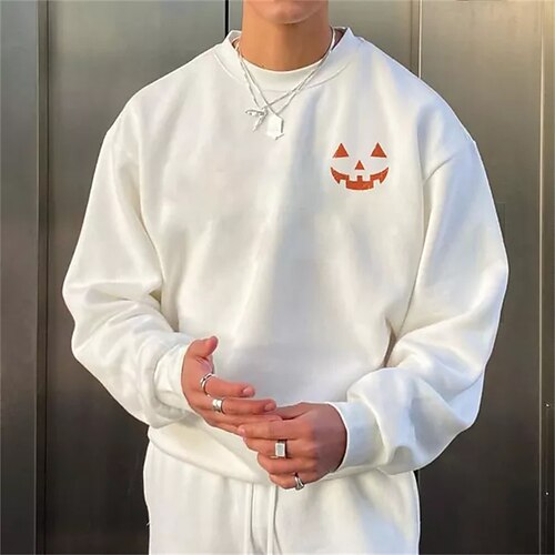 Men's Sweatshirt Pullover White Crew Neck Graphic Print Going out Streetwear Designer Casual Winter Fall & Winter Clothing Apparel Hoodies Sweatshirts Long Sleeve
Men's Sweatshirt Pullover White Crew Neck Graphic Print Going out Streetwear Designer Casual Winter Fall & Winter Clothing Apparel Hoodies Sweatshirts Long Sleeve
