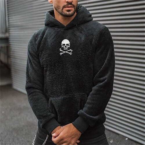 Men's Pullover Hoodie Sweatshirt Solid Color Skeleton Halloween Skull Sports Outdoor Daily Sports Basic Casual Hoodies Sweatshirts Black
Men's Pullover Hoodie Sweatshirt Solid Color Skeleton Halloween Skull Sports Outdoor Daily Sports Basic Casual Hoodies Sweatshirts Black