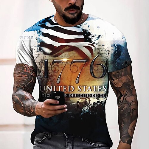 Men's T shirt Tee Tee Graphic Round Neck Blue Short Sleeve 3D Print Casual Daily 3D Print Tops Fashion Cool Designer Comfortable / Summer / Summer
Men's T shirt Tee Tee Graphic Round Neck Blue Short Sleeve 3D Print Casual Daily 3D Print Tops Fashion Cool Designer Comfortable / Summer / Summer