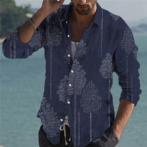 Men's Shirt 3D Print Tree Turndown Street Casual Button-Down Print Long Sleeve Tops Designer Casual Fashion Breathable Blue
Men's Shirt 3D Print Tree Turndown Street Casual Button-Down Print Long Sleeve Tops Designer Casual Fashion Breathable Blue