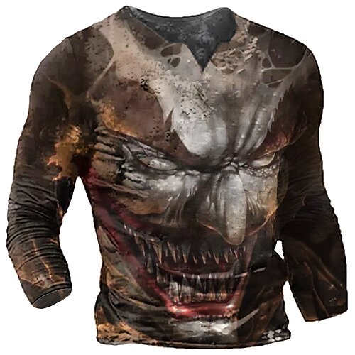 Men's T shirt Tee Tee Graphic Round Neck Brown Long Sleeve 3D Print Casual Daily Print Tops Fashion Designer Comfortable Big and Tall
Men's T shirt Tee Tee Graphic Round Neck Brown Long Sleeve 3D Print Casual Daily Print Tops Fashion Designer Comfortable Big and Tall