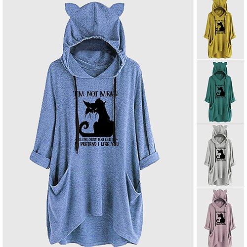Inspired by Halloween Cat Hoodie Spandex Pattern Graphic Hoodie For Women's / Puff Balloon
Inspired by Halloween Cat Hoodie Spandex Pattern Graphic Hoodie For Women's / Puff Balloon